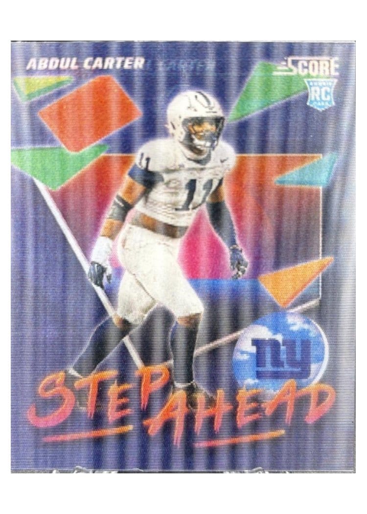 2025 Score Step Ahead Abdul Carter #14 card