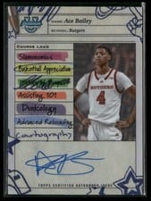 2024-25 Bowman University Chrome Course Load Autographs Ace Bailey #CLA-AB