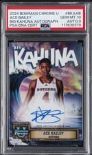 2024-25 Bowman University Chrome The Big Kahuna Autographs Ace Bailey #BKA-AB card