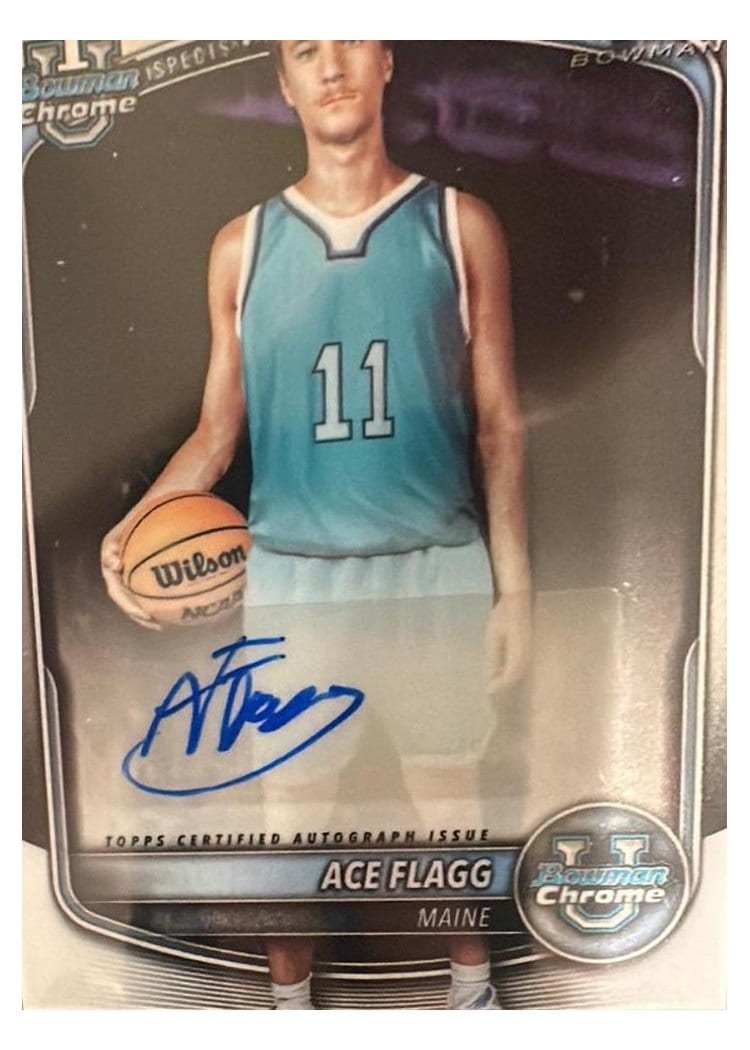 2025-26 Bowman Chrome Prospect Autographs Mojo Ace Flagg #CPA-AF card