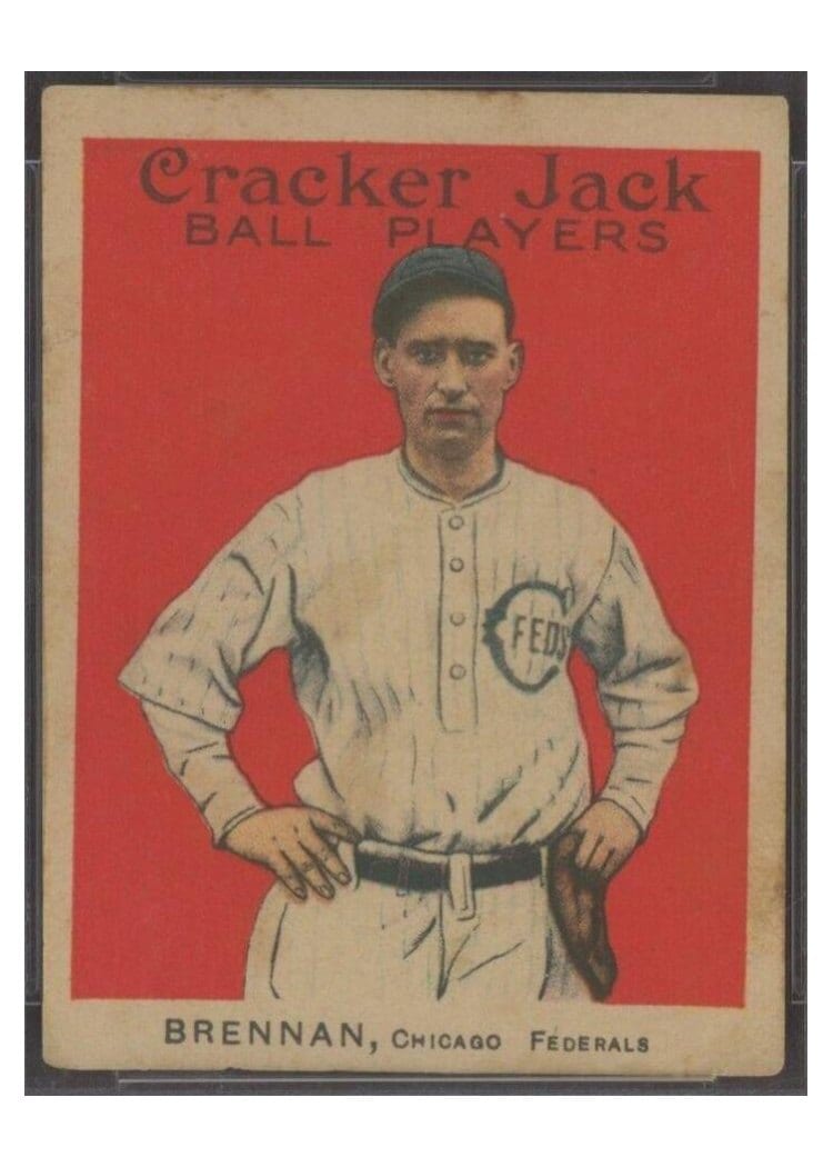 1914 Cracker Jack Ad Brennan #115 card