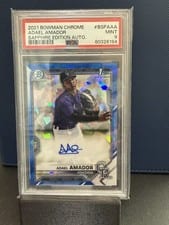 2021 Bowman Sapphire Edition Autographs Adael Amador #BSPA-AA