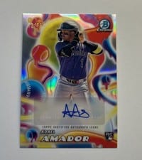 2025 Bowman Chrome Melt Mashers Autographs Adael Amador #MMA-AA card