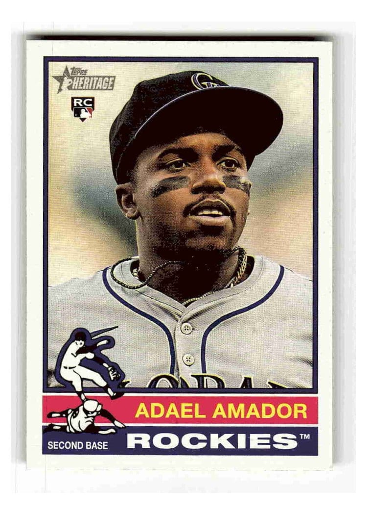 2025 Topps Heritage Base Set Adael Amador #61 card