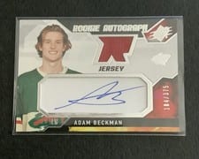 2021-22 SPx Rookie Autograph Jersey Adam Beckman #AD card