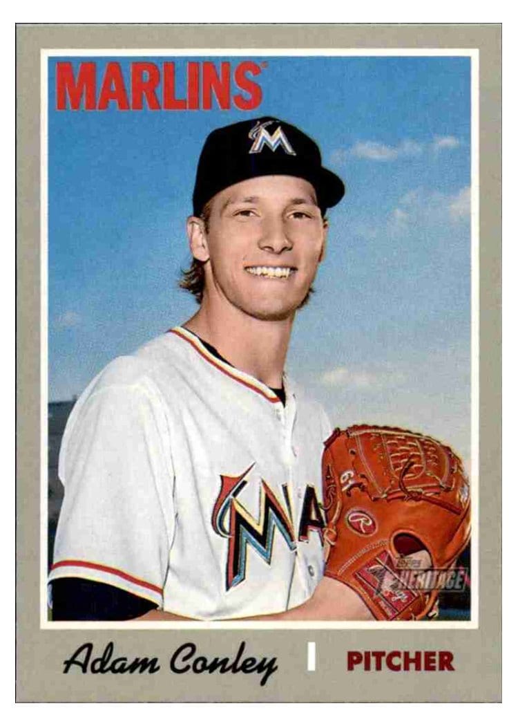 2019 Topps Heritage Base Set Adam Conley #283 card