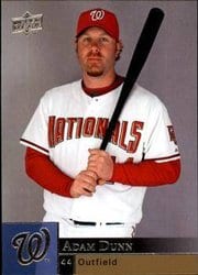 2009 Upper Deck Base Set Adam Dunn #928 card