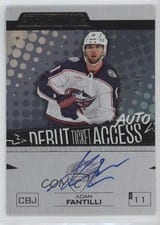 2023-24 Upper Deck Credentials Debut Ticket Access Autograph Adam Fantilli #DTAA-AF card
