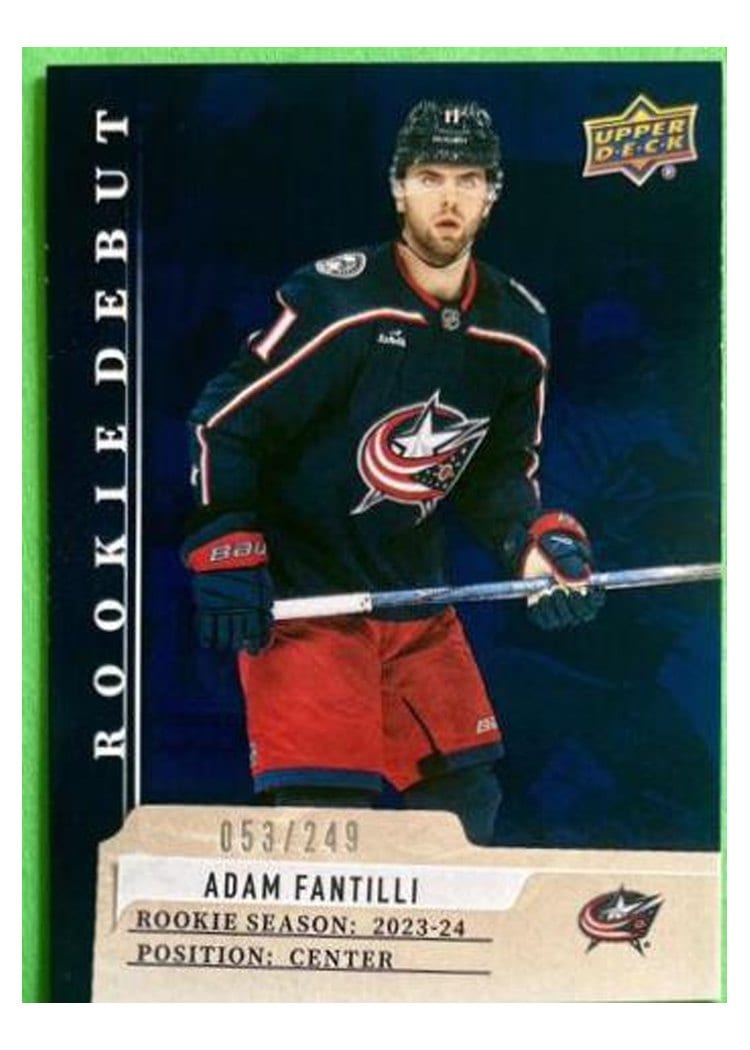 2023-24 Upper Deck Rookie Debut Base Set Adam Fantilli #6 card