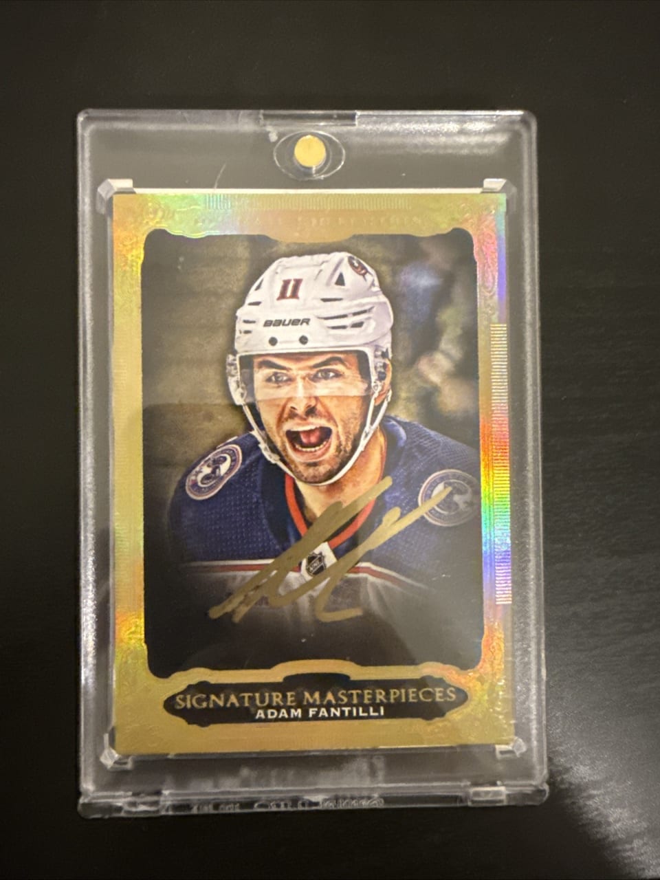 2023-24 Upper Deck Ultimate Collection Signature Masterpieces Adam Fantilli #USM-AF card