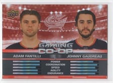 2024-25 Upper Deck Gaming Co-Op Adam Fantilli / Johnny Gaudreau #CGO-20 card