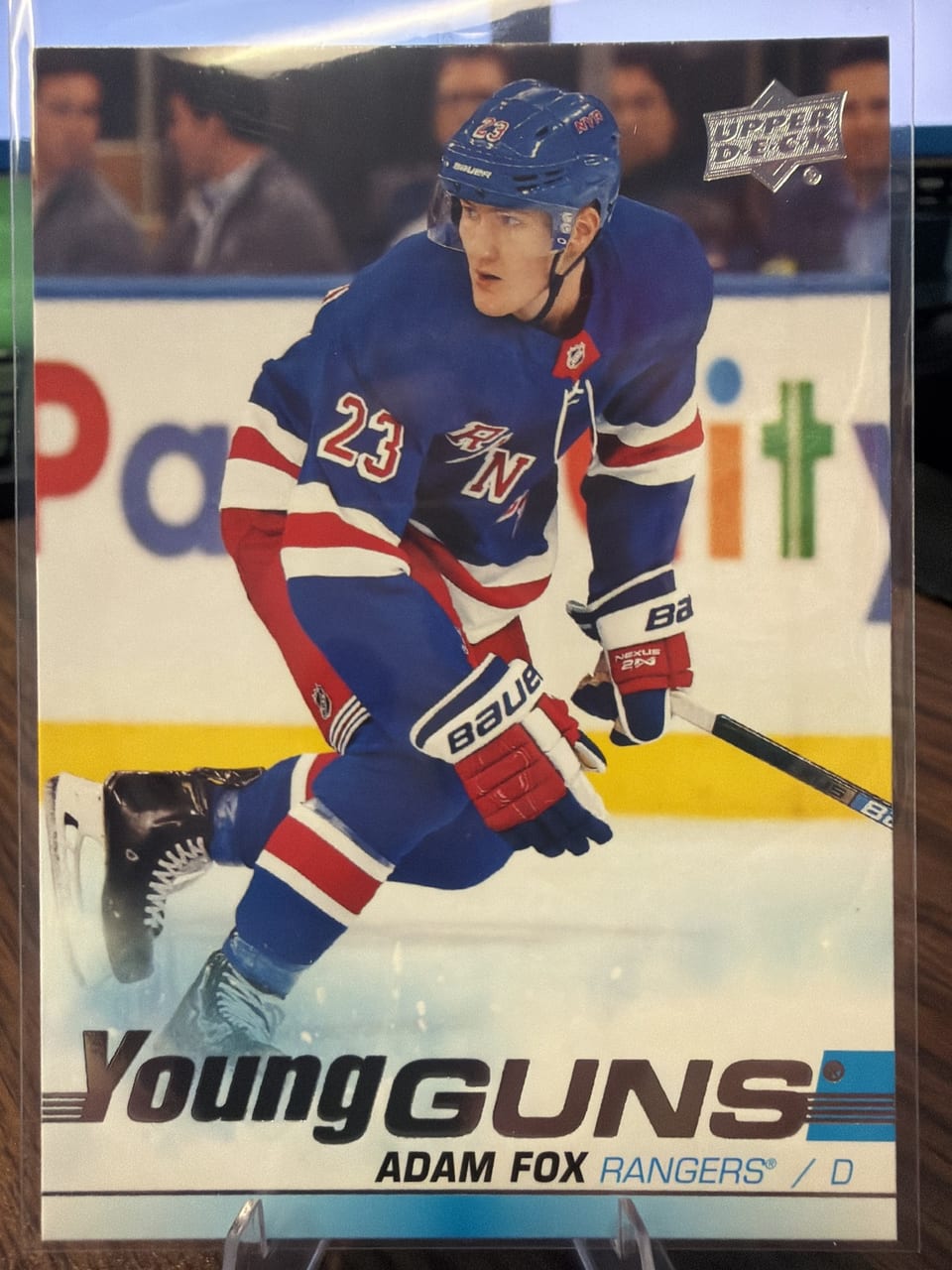 2019 Upper Deck Adam Fox #228 card