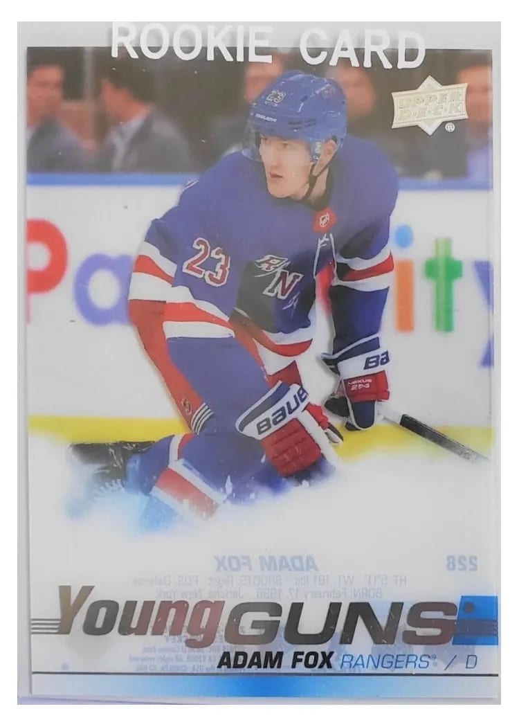2019 Upper Deck Adam Fox #228 card
