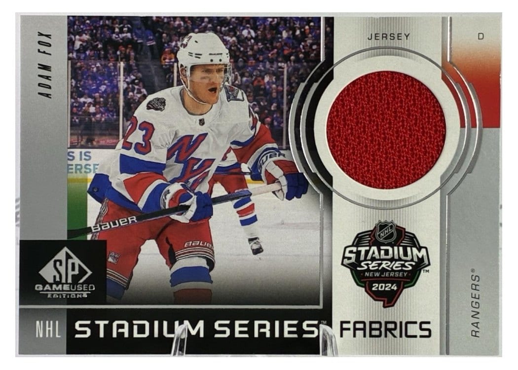 2024-25 SP Game Used 2024 Stadium Series Fabrics Adam Fox #GSF-1 card