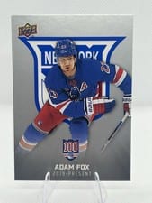 2025-26 Upper Deck New York Rangers Centennial Base Set Adam Fox #91
