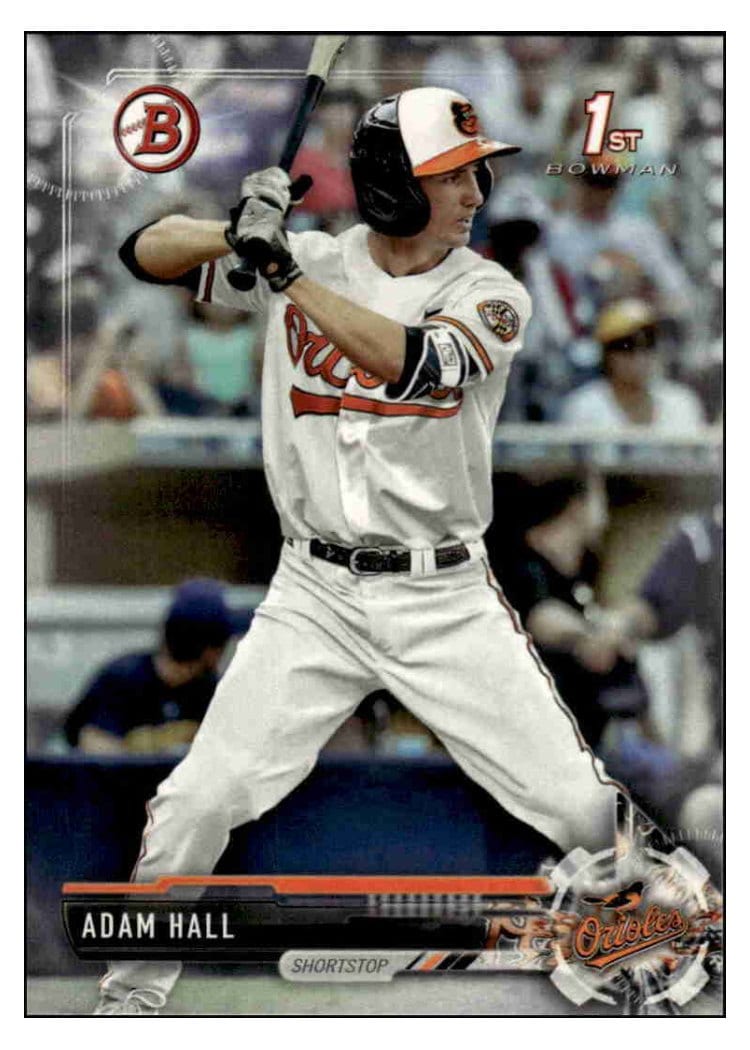2017 Bowman Draft Base Set Adam Hall #BD-55 card