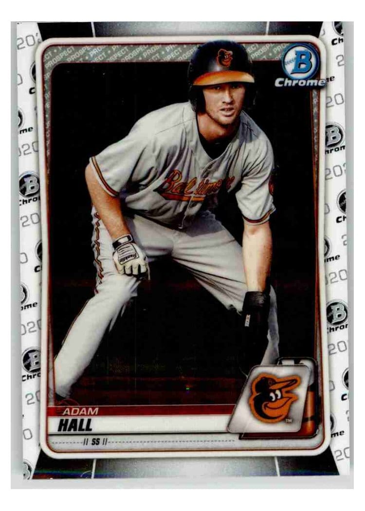 2020 Bowman Chrome Prospects Adam Hall #BCP-90 card