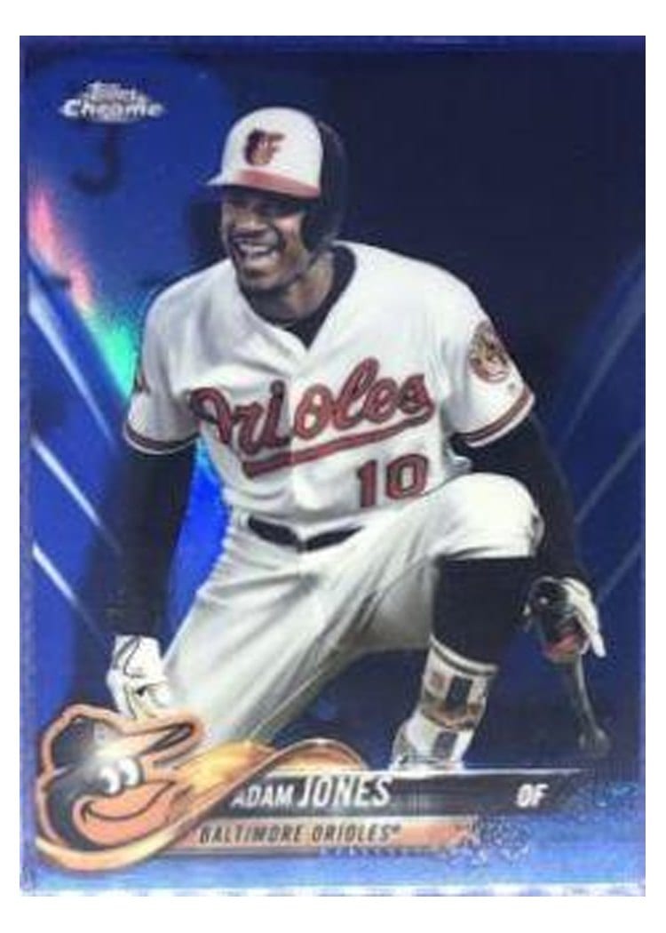 2018 Topps Chrome Base Set Adam Jones #138 card