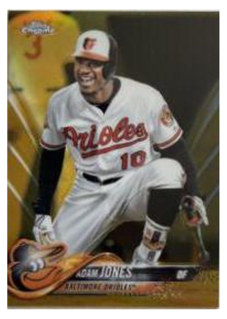 2018 Topps Chrome Base Set Adam Jones #138 card