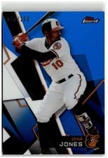 2018 Topps Finest Adam Jones #72 card