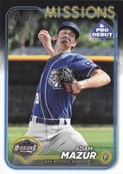 2024 Topps Pro Debut Base Set Adam Mazur #PD-37 card