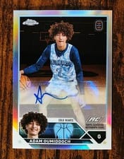 2023-24 Topps Chrome OTE Chrome Autographs Adam Oumiddoch #A-AO card