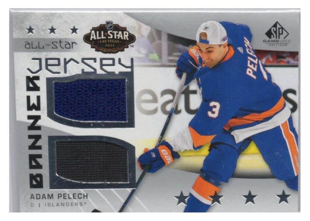2022-23 SP Game Used 2022 NHL All-Star Game Jersey-Banner Relics Adam Pelech #ASJB-AP card