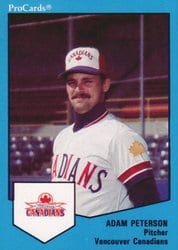 1989 ProCards FutureStars AAA Base Set Adam Peterson #589 card
