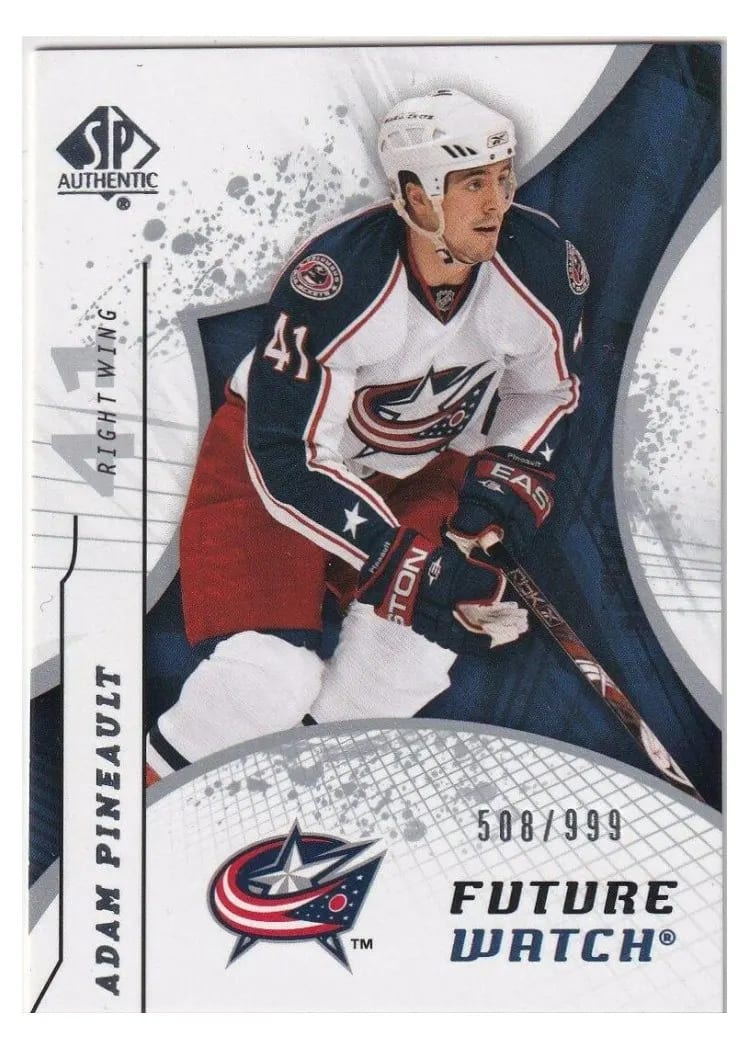 2008 SP Authentic Adam Pineault #215 card
