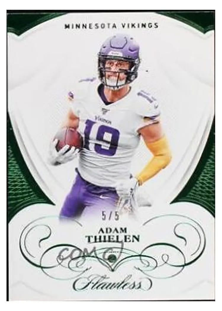 2019 Panini Flawless Base Ruby Adam Thielen #39 card