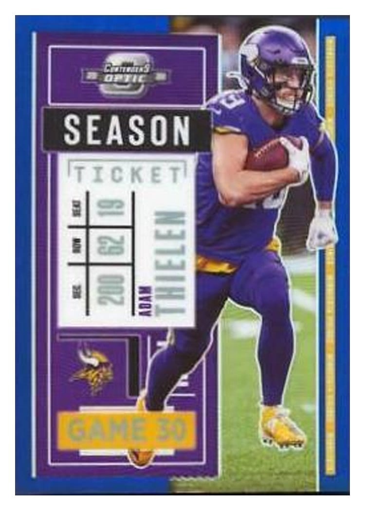 2020 Panini Contenders Optic Base Set Adam Thielen #38 card