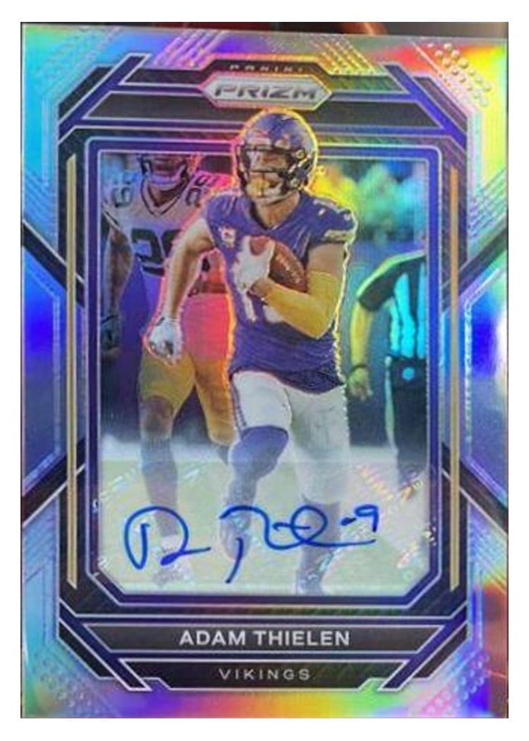 2022 Panini Prizm Base Set Adam Thielen #189 card