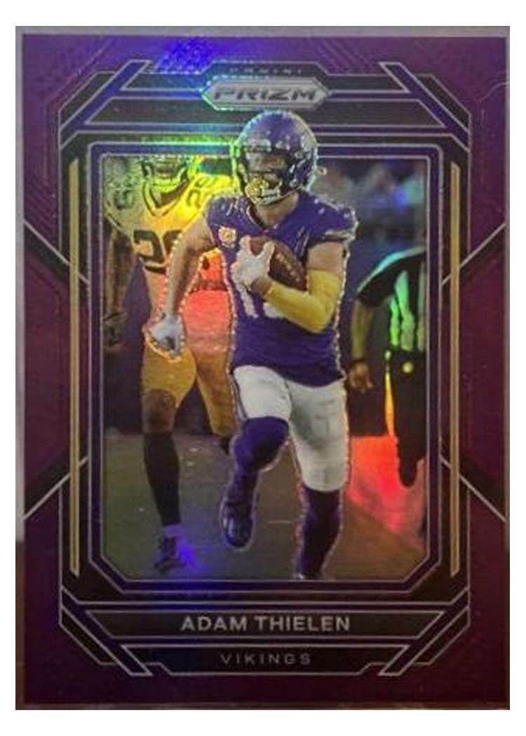2022 Panini Prizm Base Set Adam Thielen #189 card