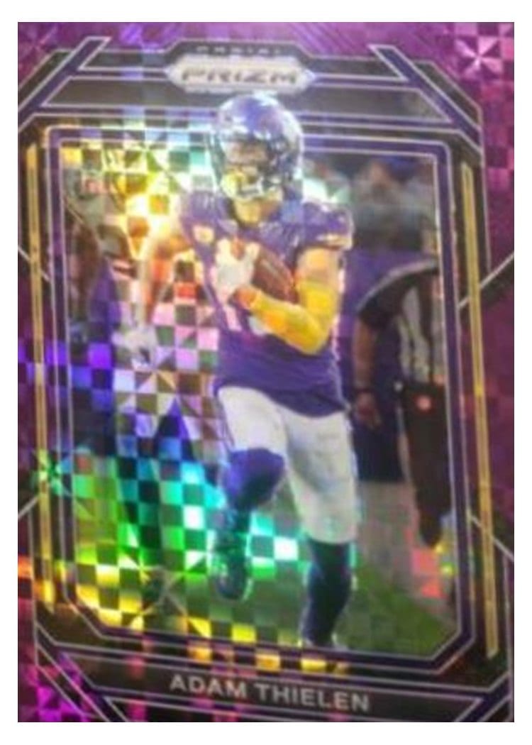 2022 Panini Prizm Base Set Adam Thielen #189 card