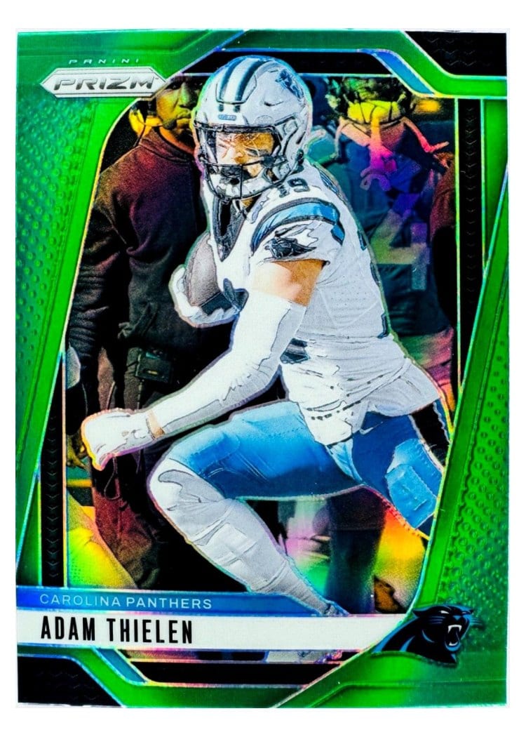 2024 Panini Prizm Base Set Adam Thielen Green #39 card