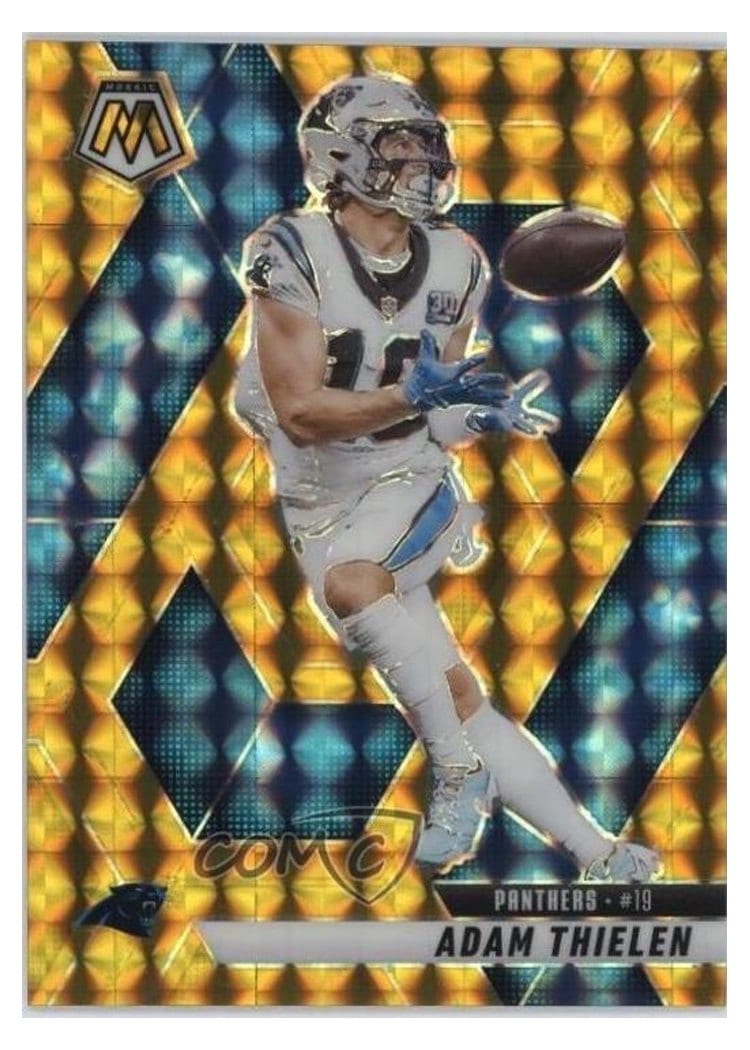 2025 Panini Mosaic Base Set Adam Thielen Gold #223 card