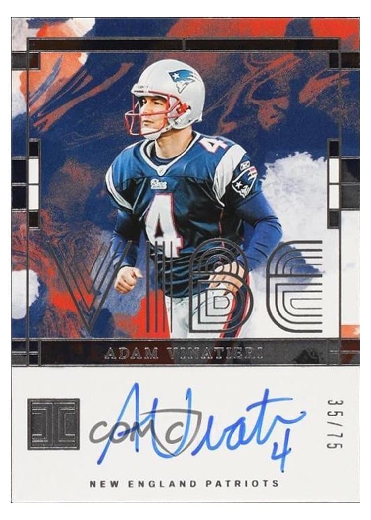 2024 Panini Impeccable Vibes Signatures Adam Vinatieri #5 card