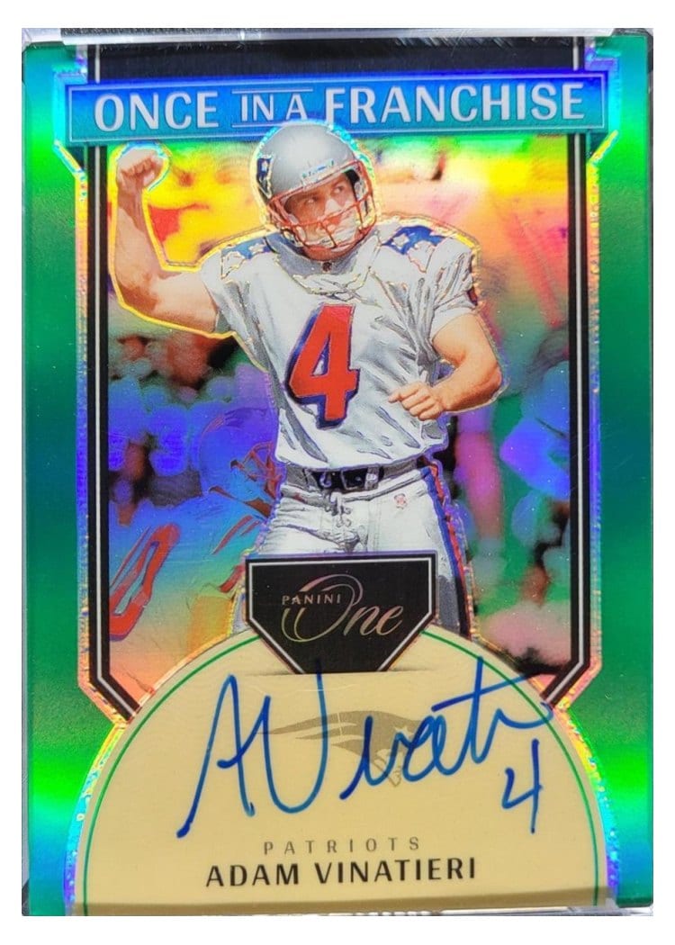 2024 Panini One Once in a Franchise Autographs Adam Vinatieri #331 card