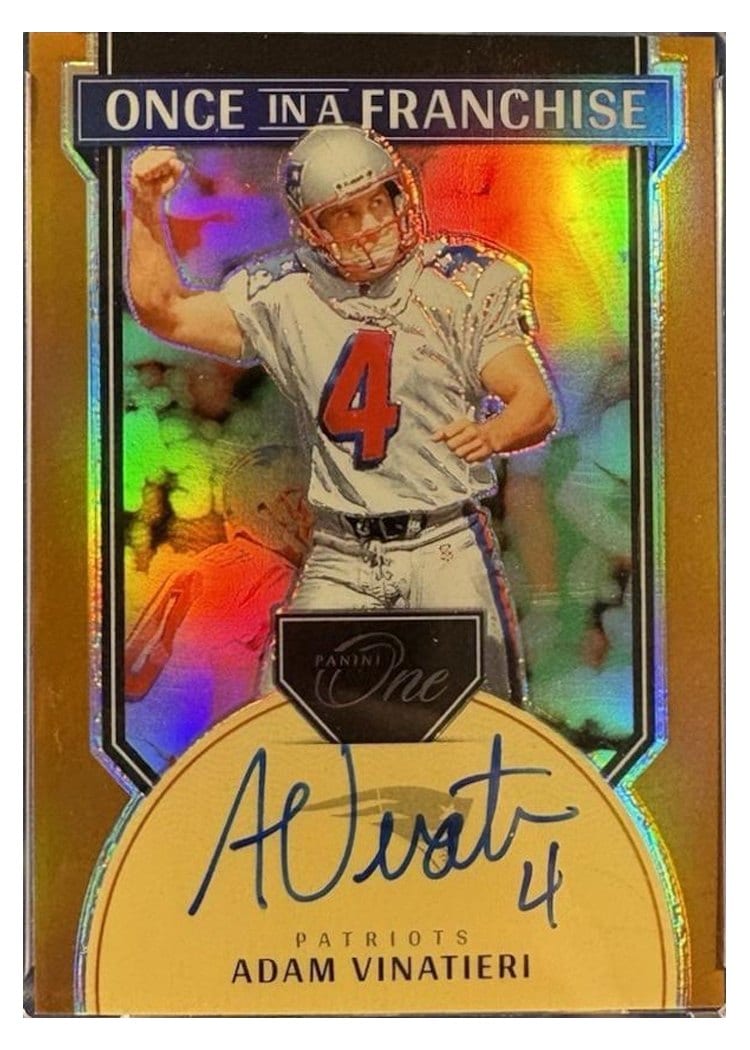 2024 Panini One Once in a Franchise Autographs Adam Vinatieri #331 card