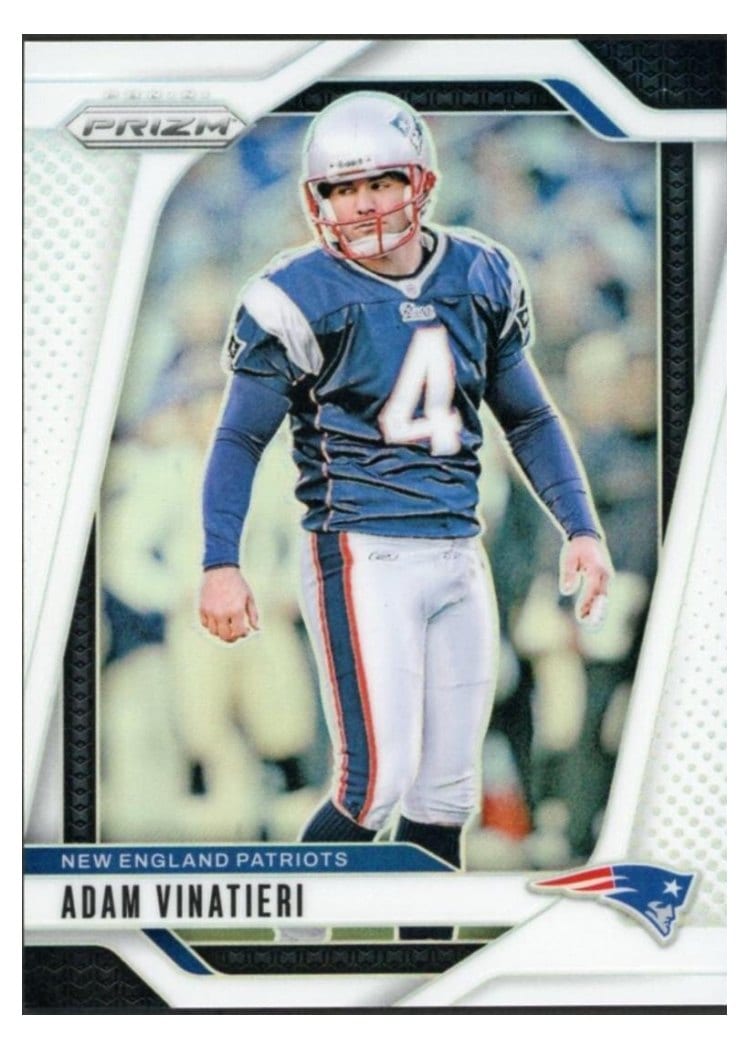2024 Panini Prizm Base Set Adam Vinatieri White #199 card