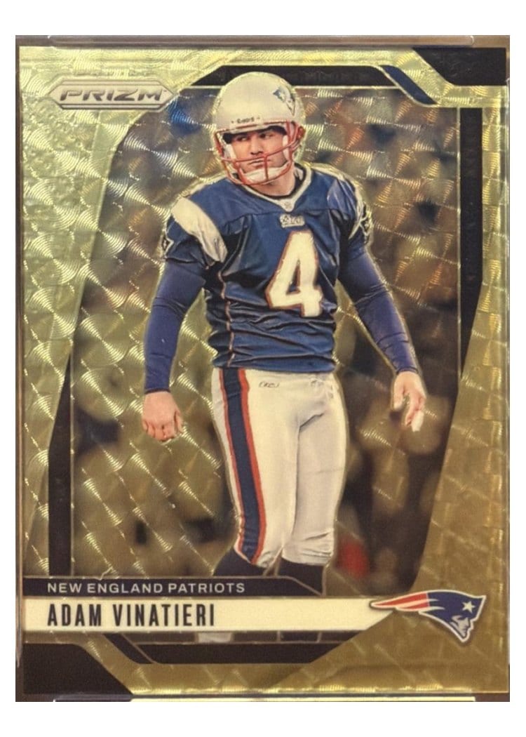 2024 Panini Prizm Base Set Adam Vinatieri Gold Vinyl #199