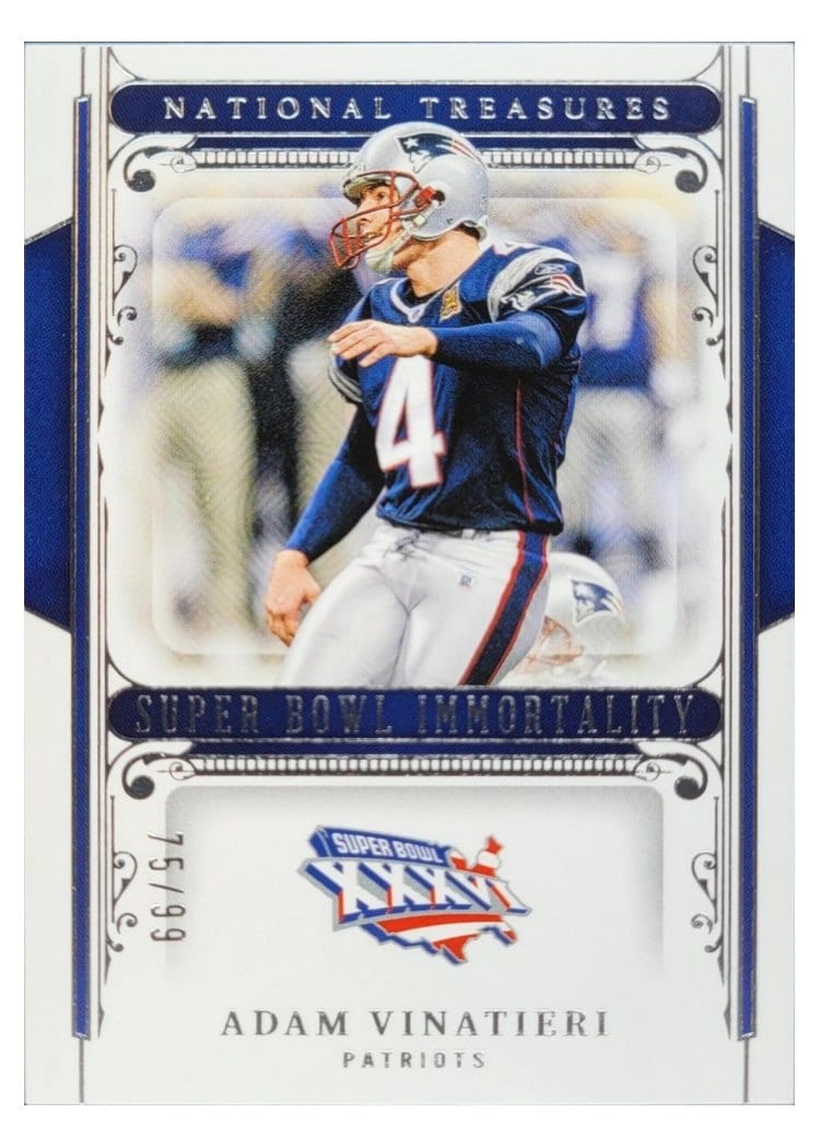 2025 Panini National Treasures Super Bowl Immortality Adam Vinatieri #5 card