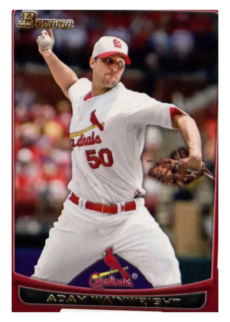 2012 Bowman Adam Wainwright #59 card