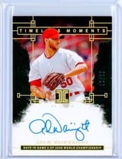 2024 Panini Impeccable Timeless Moments Signatures Adam Wainwright #TMS-AW card