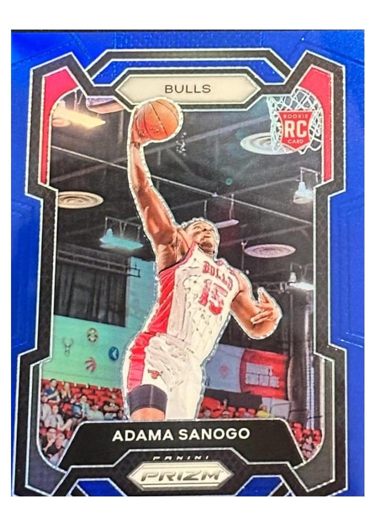 2023-24 Panini Prizm Base Set Adama Sanogo Blue #286 card