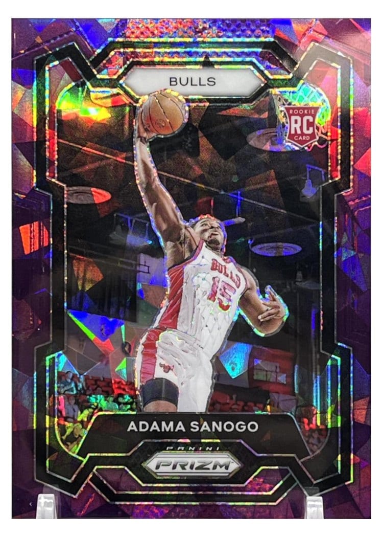 2023-24 Panini Prizm Base Set Adama Sanogo Purple Ice #286 card