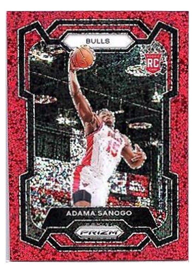 2023-24 Panini Prizm Base Set Adama Sanogo Red Sparkle #286 card