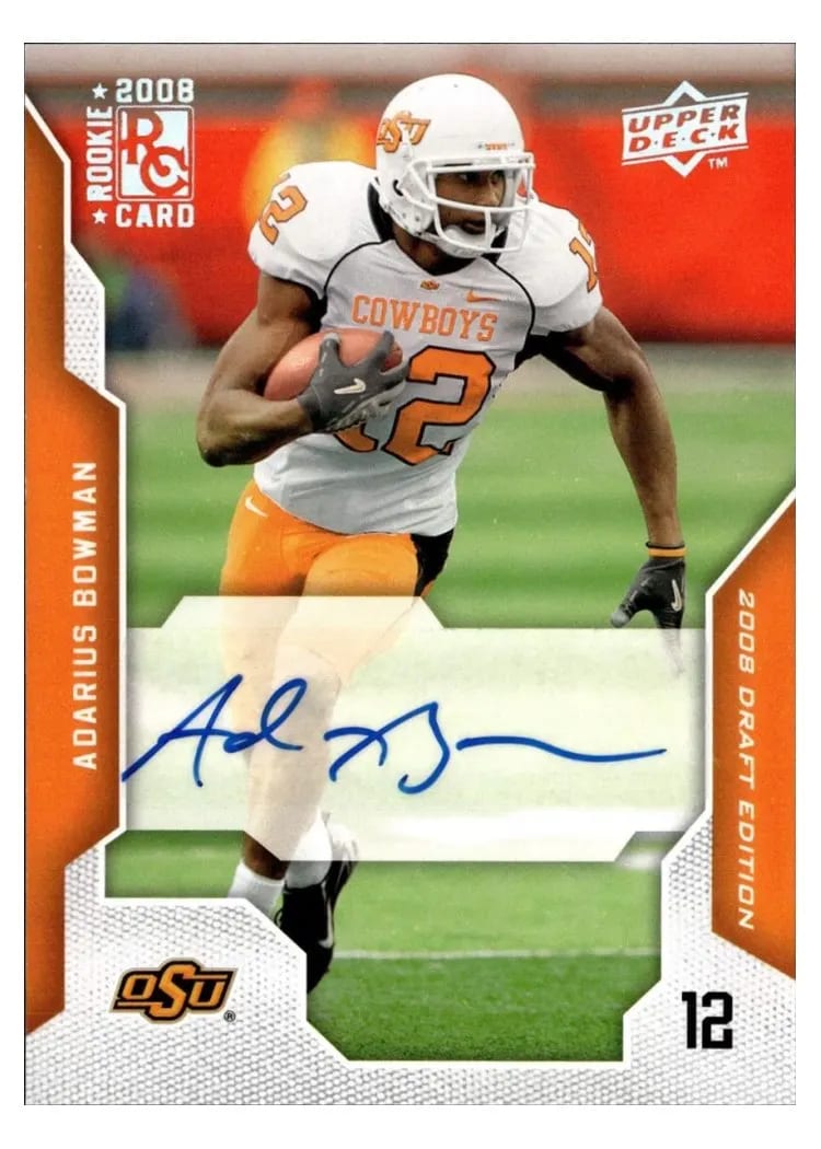 2008 Upper Deck Draft Edition Adarius Bowman #2 card