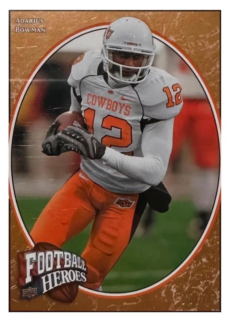2008 Upper Deck Heroes Adarius Bowman #101 card