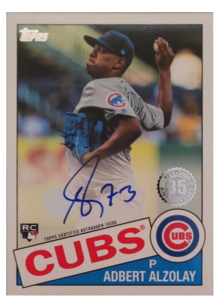 2020 Topps 1985 Topps Baseball Autographs Adbert Alzolay #85A-AA card